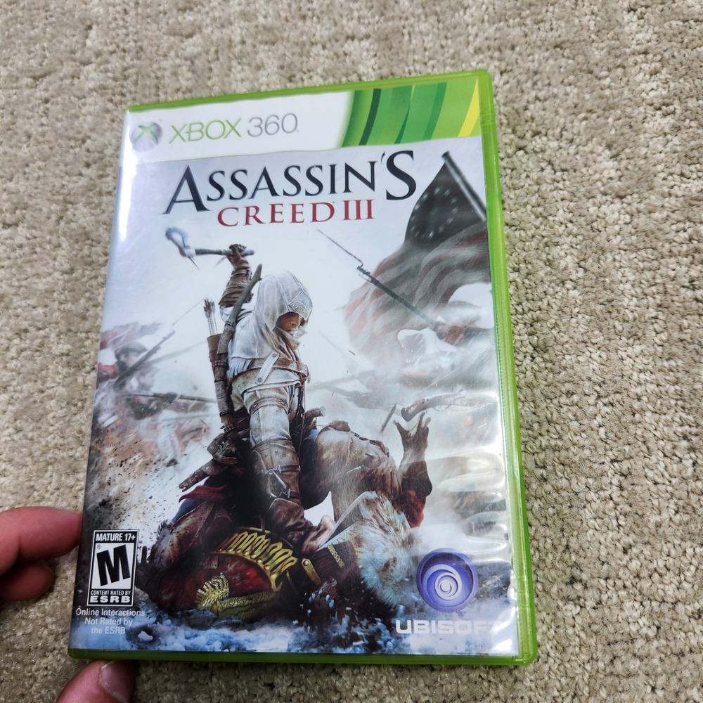 Assassins Creed III Xbox 360 Ubisoft 2-Disc Set Action Adventure Game